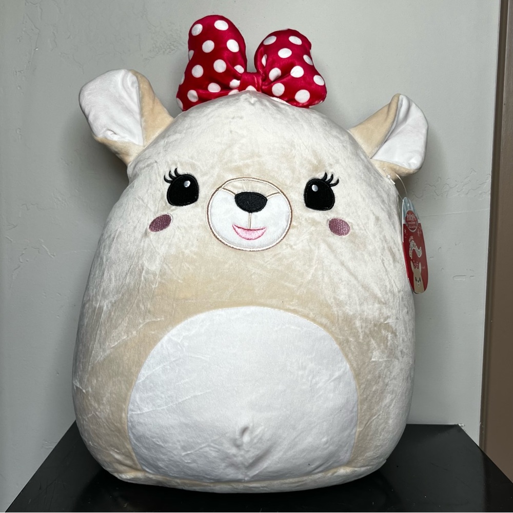 Squishmallow 12” Clarice from Rudolph the Reindeer Christmas Plush NWT